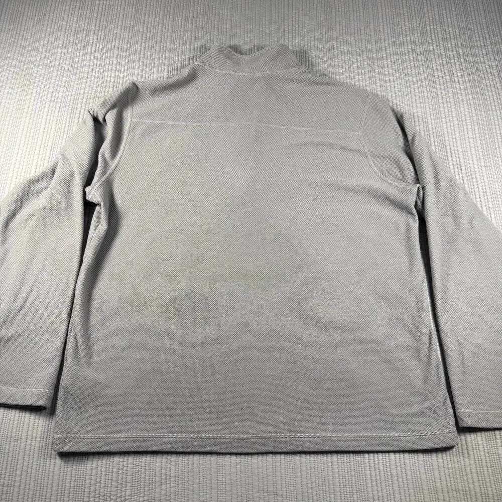 North Face Pullover 1/4 Zip Fleece Sweater Mens XL Gray Gorpcore Y2K